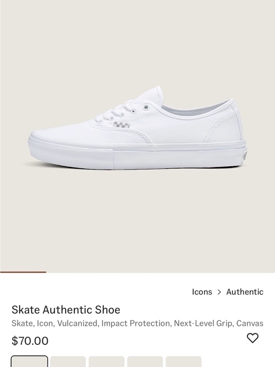 Vans Shoes - NWT Vans Authentic Low-Top Sneaker - White